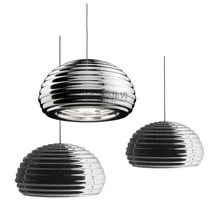 Скандинавская простая Подвесная лампа для гостиной, креативная Серебряная медовая лампа для ресторана, лампа для кафе