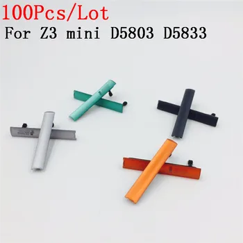 

100Pcs/Lot SIM Card + Micro SD & USB Charging Slot Port Dust Plug Block sets Cover For Sony Xperia Z3 Compact mini D5803 D5833