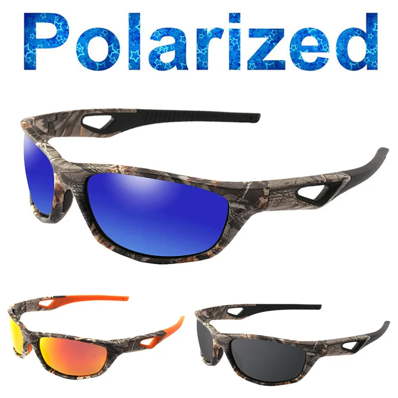 

Dropshipping 2019 New Camo Polarized Sunglasses Men Women Sports Polarised Sun Glasses UV400 Driving Fishing Hunting Goggle