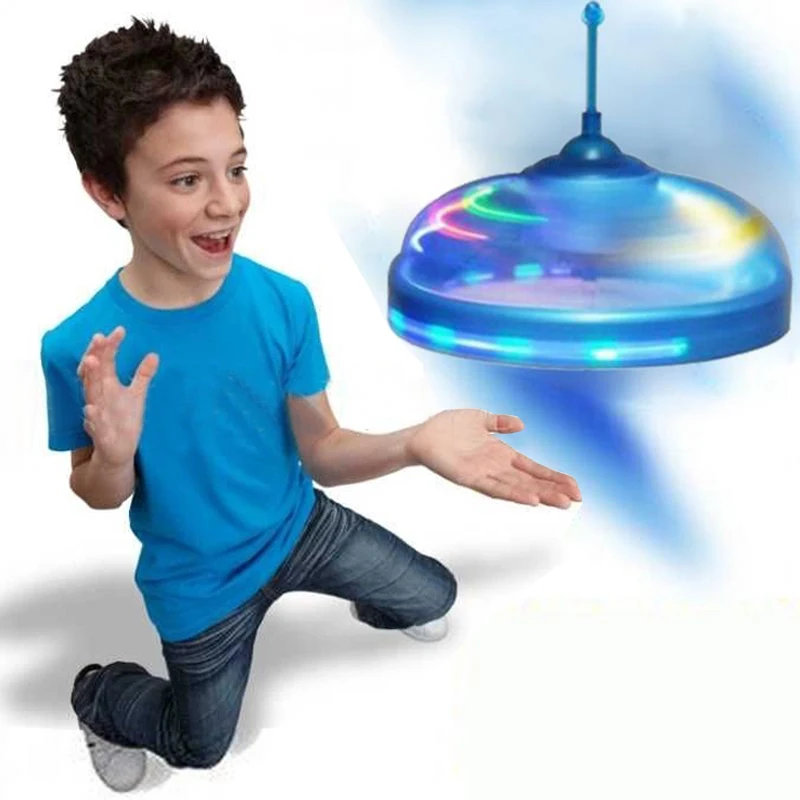 Novelty Luminous Flying UFO Toys Mini Light Up Aircraft Infrared