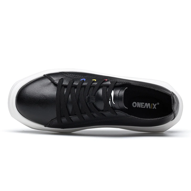 ONEMIX/Мужская обувь для скейтбординга; классическая женская обувь на платформе; мягкий кожаный светильник; уличные мужские кроссовки для прогулок; Размеры 35-46