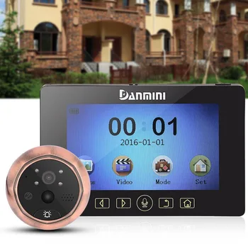 

4.3" Door Peephole Viewer Doorbell PIR Motion Detection HD Camera Monitor