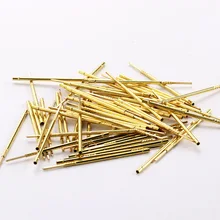 Cheap DIY Household Circuit Probe Needle RL75-2W 100 Pcs / Package Spring Thimble Needle Sleeve Length 38.2mm Gold Probe ETUUD Cheap DIY Household Circuit Probe Needle RL75-2W 100 Pcs / Package Spring Thimble Needle Sleeve Length 38.2mm Gold Probe ETUUD