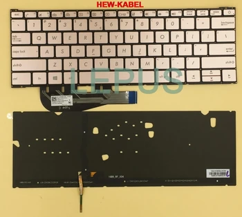 

US UI English layout backlight keybord for ASUS ZENBOOK 3 UX390 UX390UA keyboard with backlit Golden color