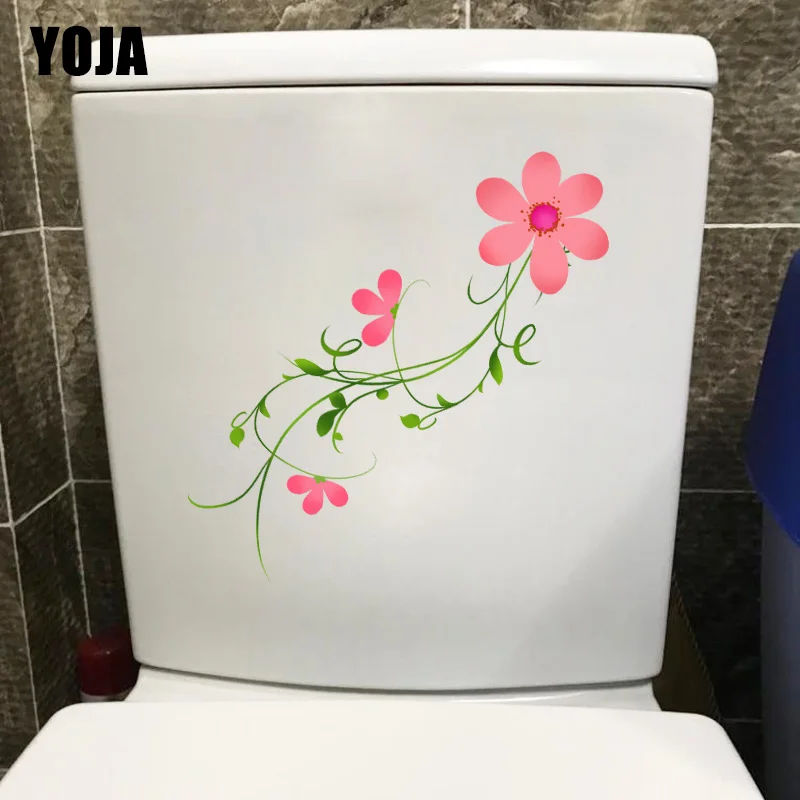 YOJA 8 9*23 2 см цветок Виноградная ветка Туалет Наклейка для дома Детская комната