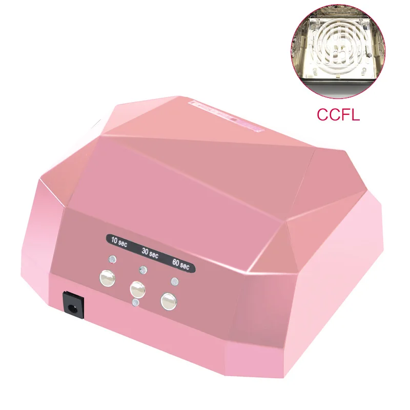 Free Shipping 36W CCFL Led Lamp for Nail Dryer &amp Curing UV Gel Polish Art Tools Diamond shaped | Красота и здоровье