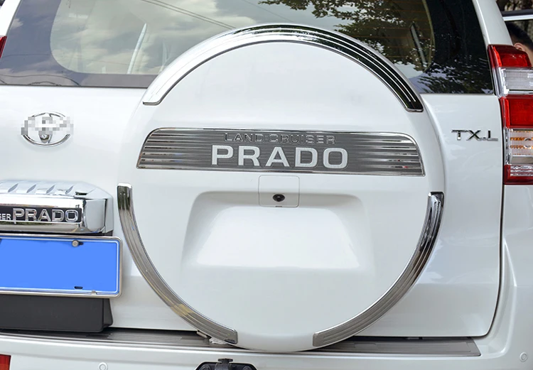 

Rear Back Spare Tire Cover Trim Decoration Strip for prado