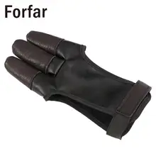 1 шт. 3-защита для пальцев Палец PU перчатка для стрельбы из лука охотничий лук мягкая перчатка с бантом Лук Стрелка палец охотничий лук аксессуары