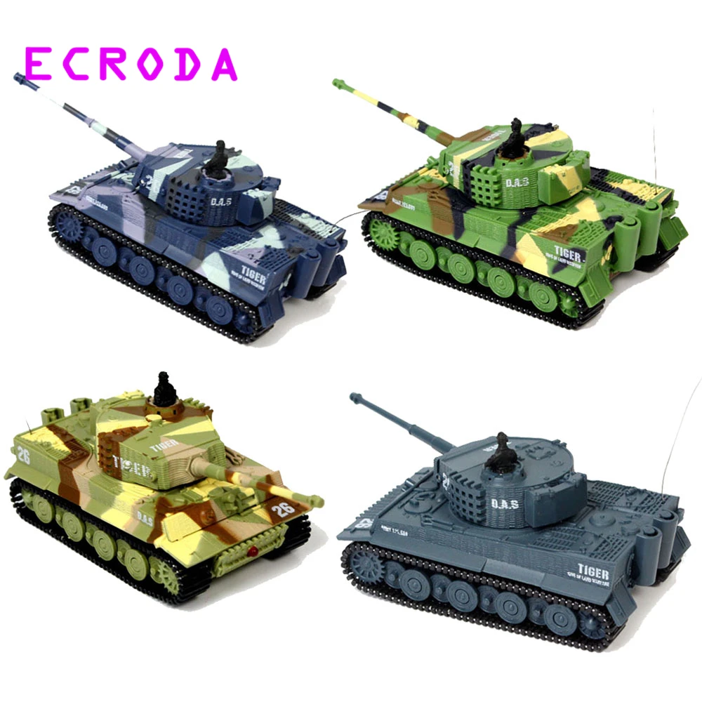 ECRODA сток абсолютно Тигр боевой танк на радиоуправлении 14CH 1: 72 Масштаб дистанционного управления имитация Panzer Мини Танк Игрушка-подарок для детей