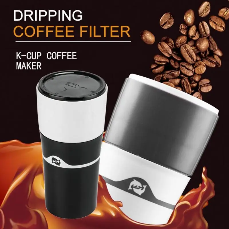 

240ml Mini Portable Espresso Coffee Maker Hand Pressure K-cup Caffee Filter Manual Coffee Machine Maker Cup Bottle