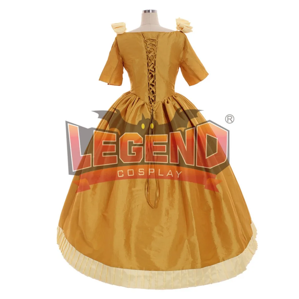 Средневековый Викторианский желтый золотой шар платье принцессы
