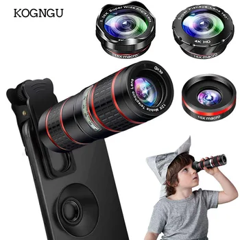 

12X Optical HD Cell Phone Camera Lens Dual Focus Monocular Universal Clip On Telephoto Lens for Smartphone