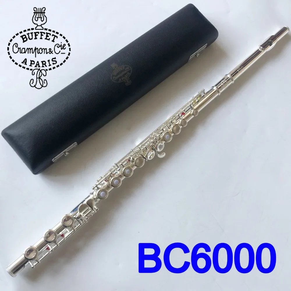 Beste Koop Brand New Buffet Crampon Parijs Professionele Fluit 6000 Verzilverd Inbegrepen Split E Mechanisme Fluiten 17 Gaten Open Gat Goedkoop Pvrikoop