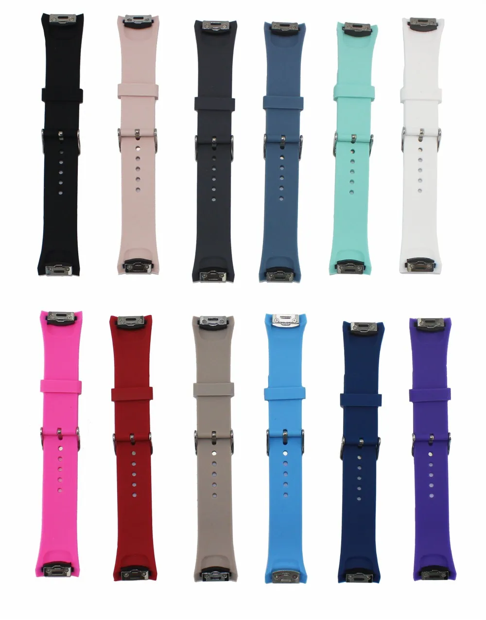 

PUCAT AOOW Generic Watchband Silicone Rubber Watch Strap Bands Waterproof 20mm 22mm 24mm 26mm Watches Belt