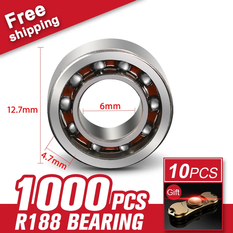 

1000pcs R188 Bearing Ball For Triangular Hand Finger Gyro Spinner Aluminum Material Hardware Tool Accessories