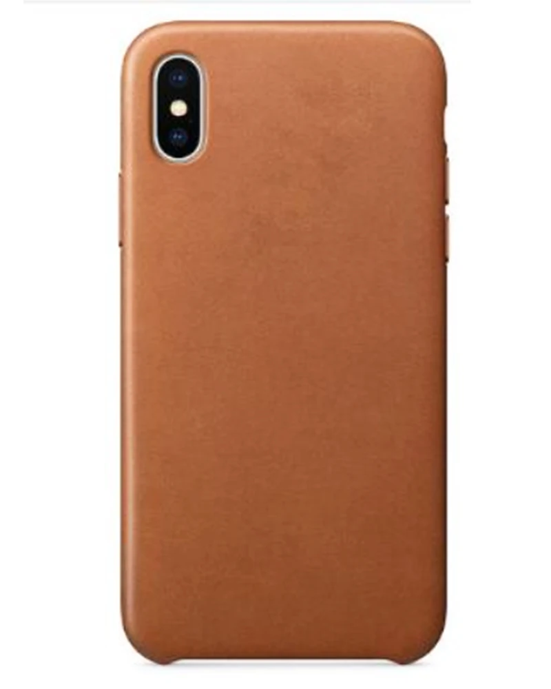 Роскошный кожаный чехол для iPhone XR XS MAX X 7 8 7 Plus 8 Plus - Цвет: Brown