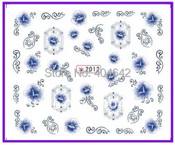 

30 PACKS / LOT Nail Art Water Transfers Stickers Nail Decals Stickers Water Decal Chinese Blue and White Porcelain