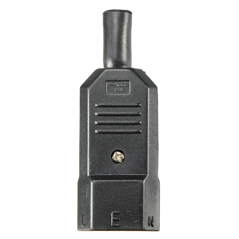 Новое поступление 250 В/10 А черная 3 контактная штепсельная вилка IEC 320 C C14 розетка