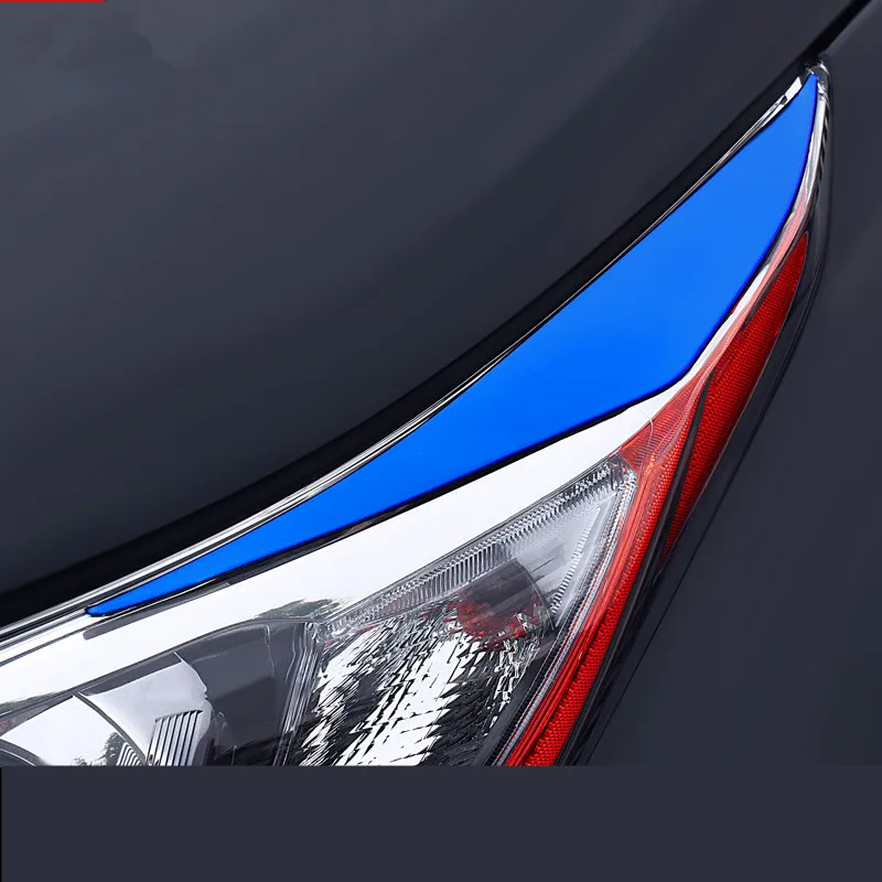 Рама передней фары из нержавеющей стали для Toyota Highlander 2015 2016 2017 CA050|toyota highlander