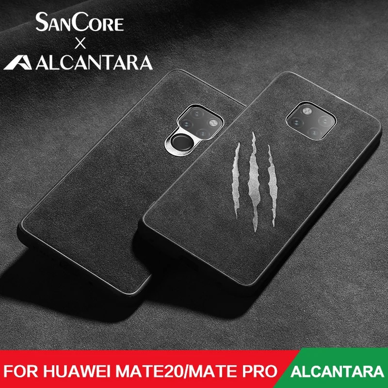 SanCore واقية الهاتف حافظة لهاتف huawei زميله 20 لايت حالة زميله 20 الموالية جلد الكانتارا الأعمال الجلود الهاتف المحمول قذيفة حالة