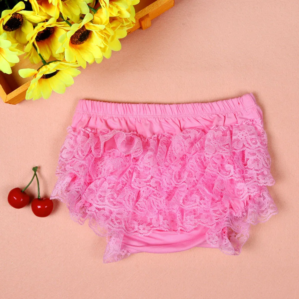 ARLONEET Baby Cotton lace Bloomers shorts Cute Baby Diaper Cover Newborn Shorts Summer Ruffle Pants PP Nappy shorts J0607