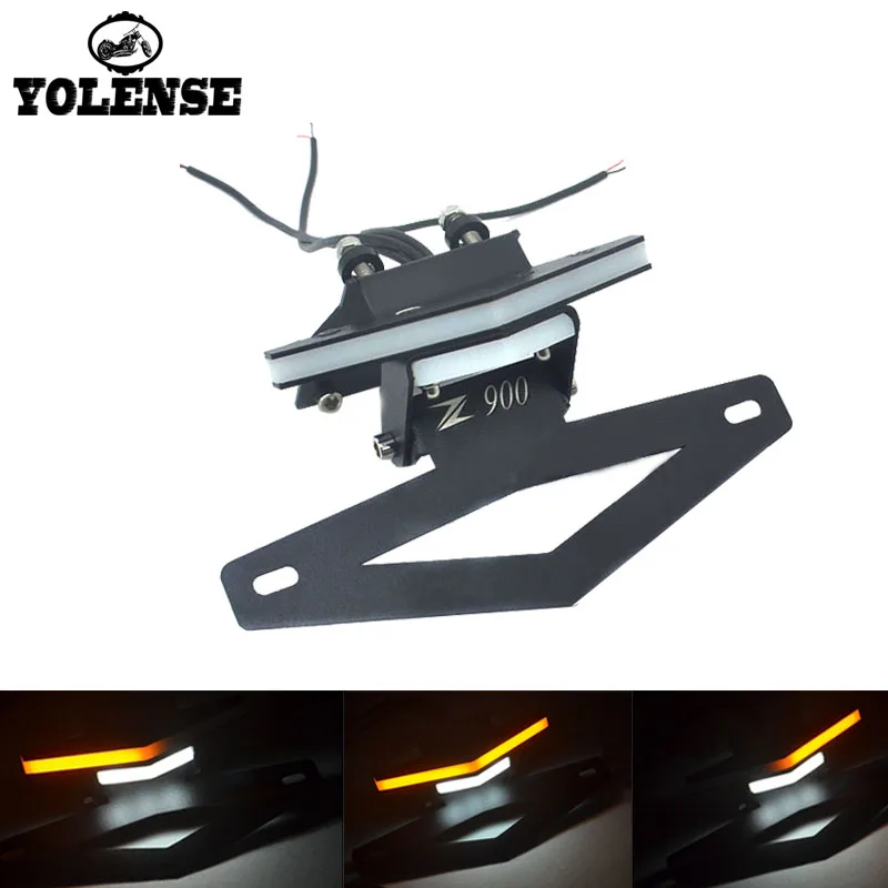 

For KAWASAKI Z900 Z 900 2017 2018 2019 Motorcycle Integrated Turn License Plate Lights Brake Warning Signal LED Light