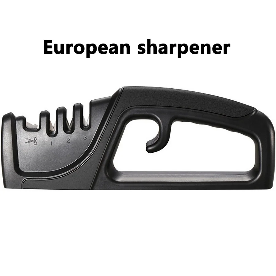 

3 Stage Professional Kitchen Household Knife Sharpener New 304 Stainless Steel Kitchen Knife Grinding Scissor Diamond Sharpener
