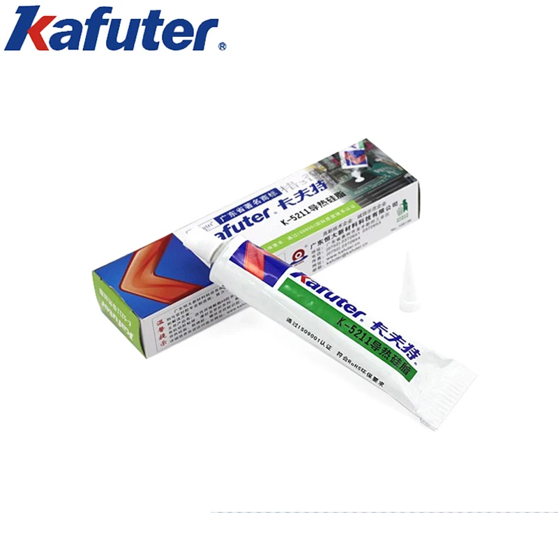 Kafuter K-5211 thermal grease CPU not curing thermal grease 1.2 thermal conductivity white 100g