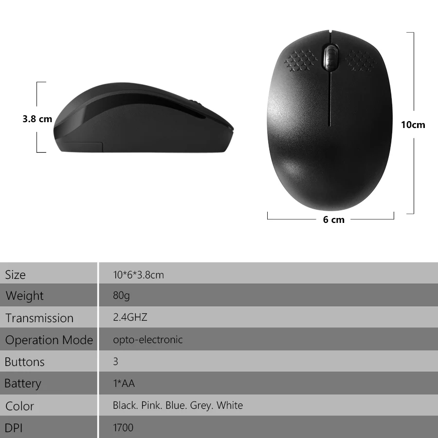CBAOOO 1600 dpi USB оптическая беспроводная мышь компьютерная мышь 2,4G приемник мини мышь для ПК ноутбука