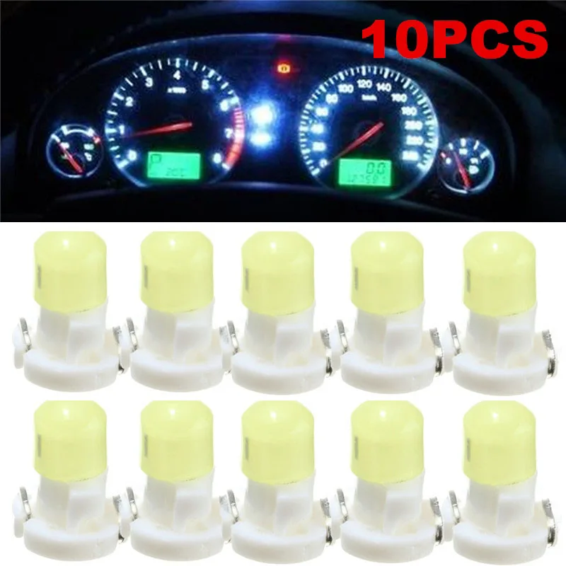 10Pcs T3 SMD Led Neo Wedge Car Dash Gauge Instrument Cluster Bulbs Light White