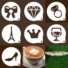 Модное кольцо с бриллиантом обувь Кофе Чай молоко и печенье трафареты бариста шаблон печенье конфеты тесто плесень DIY Кондитерская reposteria