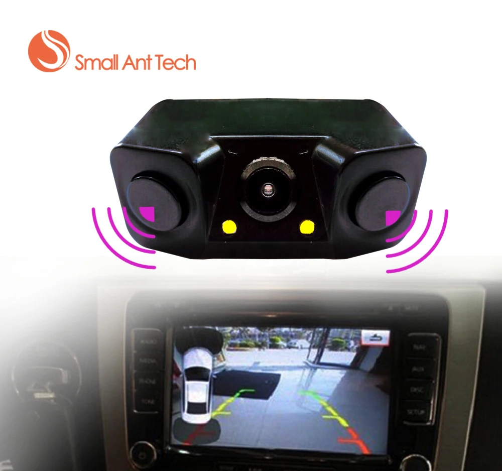 Auto Car Parktronic Video Parking Sensor Bi Bi Alarm with Rear camera