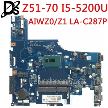 

KEFU LA-C287P motherboard for Lenovo Z51-70 G51-70 G51-70M Laptop Motherboard I5-5200U AIWZ0/Z1 LA-C287P 5B20J23574 Test OK