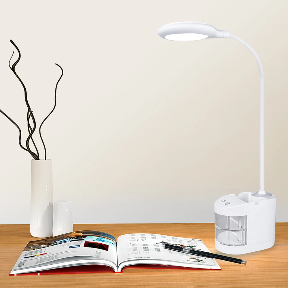 

Eye Protection Book Reading Lamp 360 Degree USB Rechargeable 18650 Battery Book Lamp Touch On/off Reading Light For Children