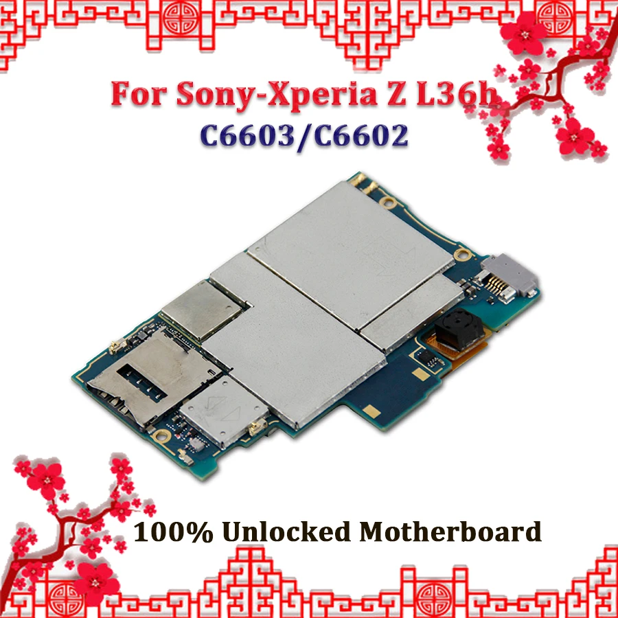 

Original Replacement Motherboard Mainboard Logic Board For Sony Xperia Z L36h C6603 C6602 Motherboard With Android System