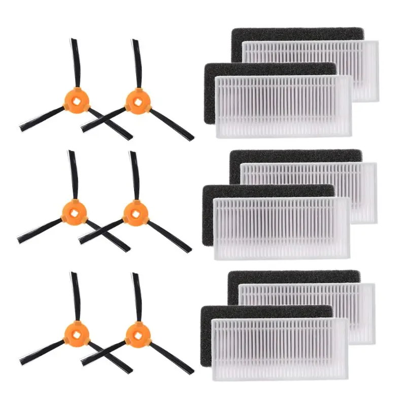 

Vacuum Cleaner Cleaning Replacement Parts Filters Side Brushes (Pack Of 18) For Ecovacs Deebot N79 Vacuum Cleaner Parts