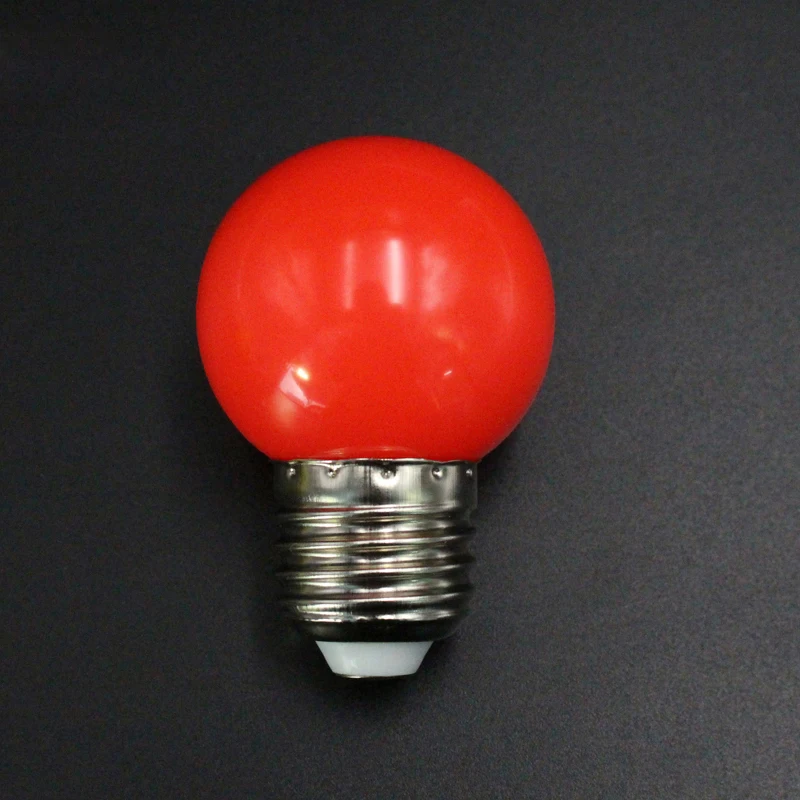 E27 светодиодные лампы-E27 1w Pe матовый светодиодный глобус красочный белый/красный/зеленый/синий/ylllow лампа 220 v-1 шт. пульт дистанционного управления для дома рождество
