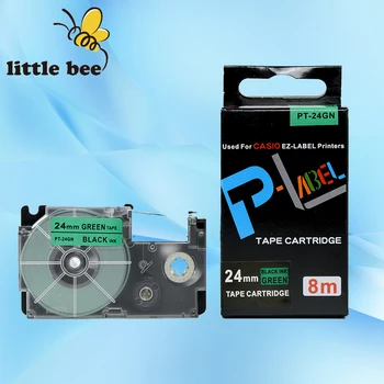 

Free shipping 5Pcs compatible Black on Blue XR-24BU1, 24mm label tapes for EZ label printers