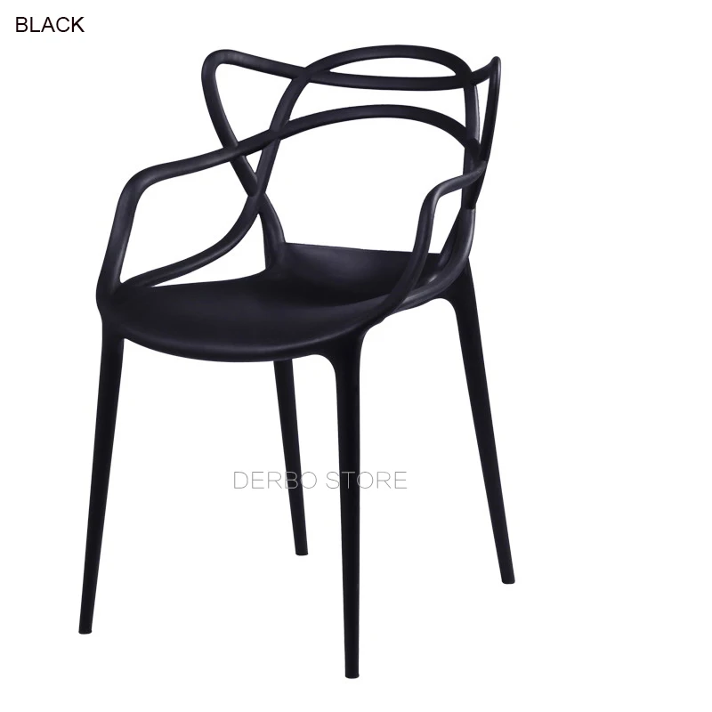 Современный дизайн, уличное складываемое цветное пластиковое популярное обеденное кресло, Модный классический дизайн, стул для отдыха и встреч, 1 шт