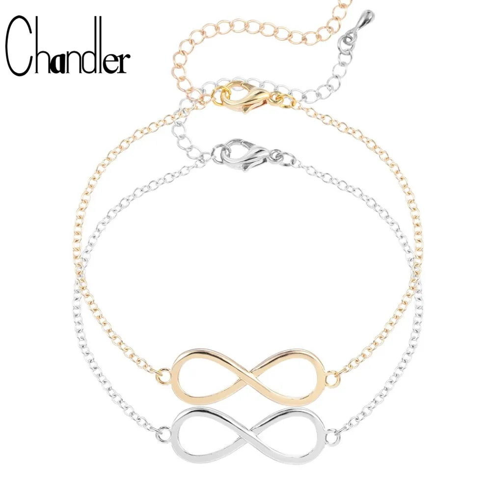 Chandler 8 Number Lucky Friendship Bracelet Infinity Love Bracelets Couples Braided Cuff Pulsera Couple Adjustable Jewelry Gift