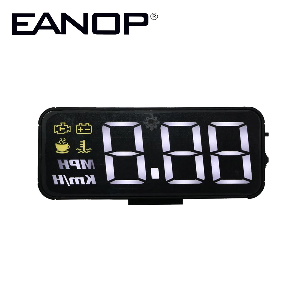 

EANOP Smart HUD heads up display car OBD2 Digital speed meter Projector Voltage Over-Speed Alarm for Universal Cars
