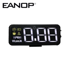 Eanop 스마트 hud 헤드 업 디스플레이 자동차 obd2 디지털 속도 측정기 프로젝터 범용 자동차 용 과속 알람(China)