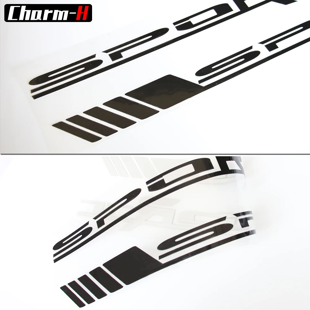 2 Pieces Sport Side Door Racing Vinyl Decal Stickers for Mercedes Benz W176 W117 C117 W212 W203 W204 W205 C63 CLA GLA A 45 AMG