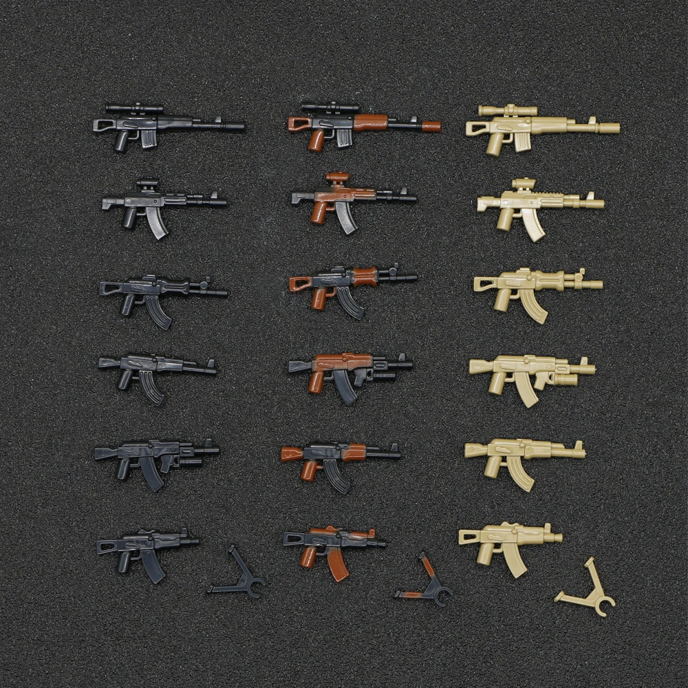

Military Weapon Pack Accessories Building Blocks SWAT Special Force Soldier Figure Gun MOC Bricks Toy Compatible LegoINGlys WW2