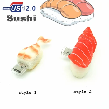 

new arrival Sashimi usb flash drive 4G/8G/16G/32G Japanese food model sushi Pen Drive Disk Flash Memory Stick usb best gift