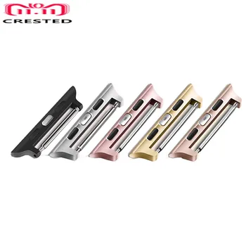 

Connector Adapter For Apple Watch band apple watch 4 3 5 iwatch band strap 42mm/38mm 44mm/40mm Seamless Aluminum Linker 4/3/2/1