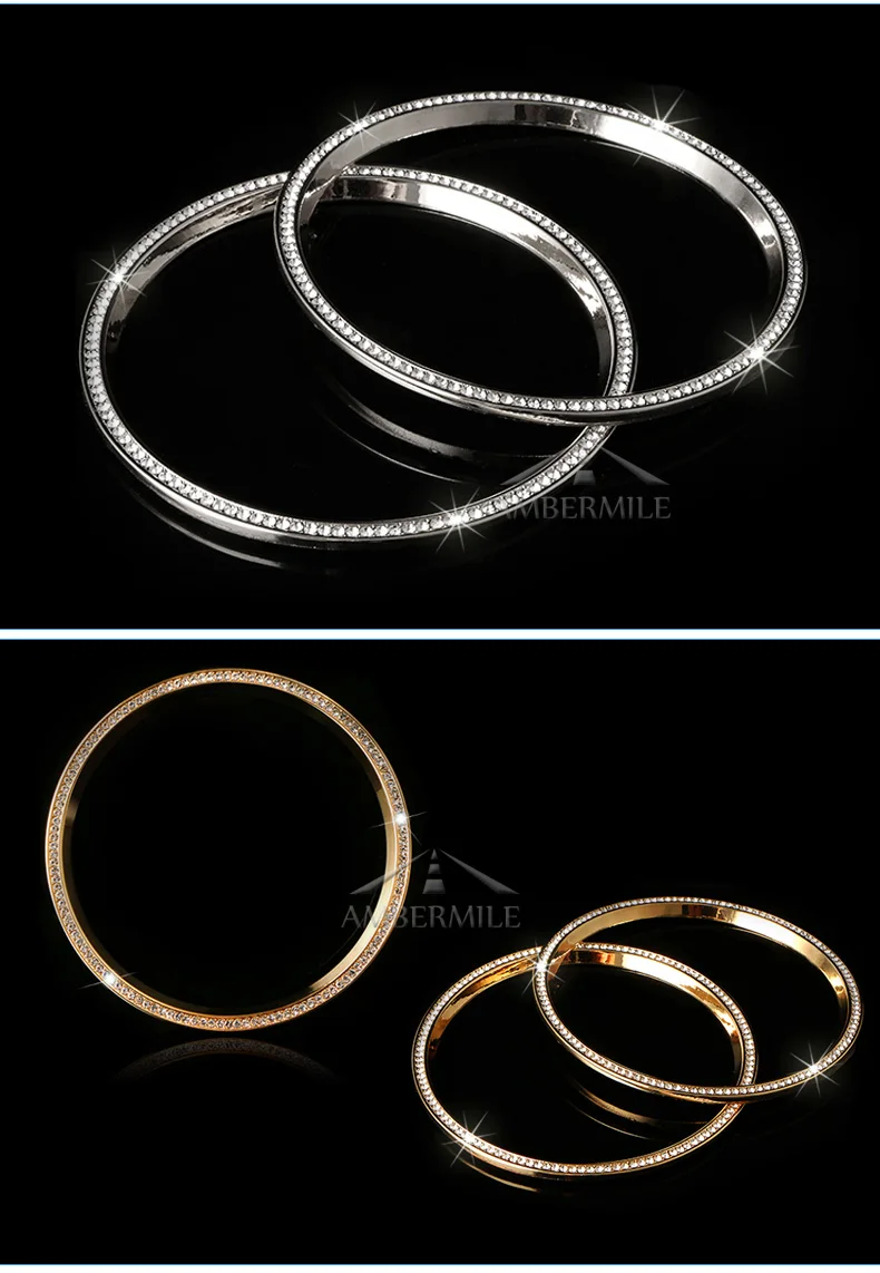 2pcs Car Door Stereo Speaker Decorative Ring Circle Audio Covers for BMW Mini Cooper F55 F56 Accessories Car Styling (4)