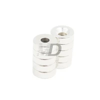 10 шт. супер сильные Круглые неодимовые потайные Кольца Магниты 15 мм x 4 мм отверстие: 4 мм N50 Неодимовый Магнит Бесплатная доставка - изображение