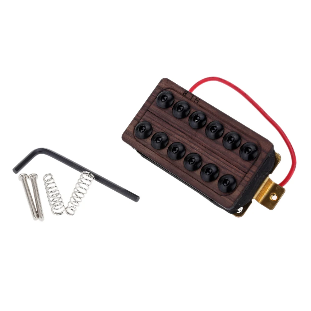 

High Quality Guitar Neck Humbucker Double Coil Pickup Set Rosewood Cover Top with Screws and Springs