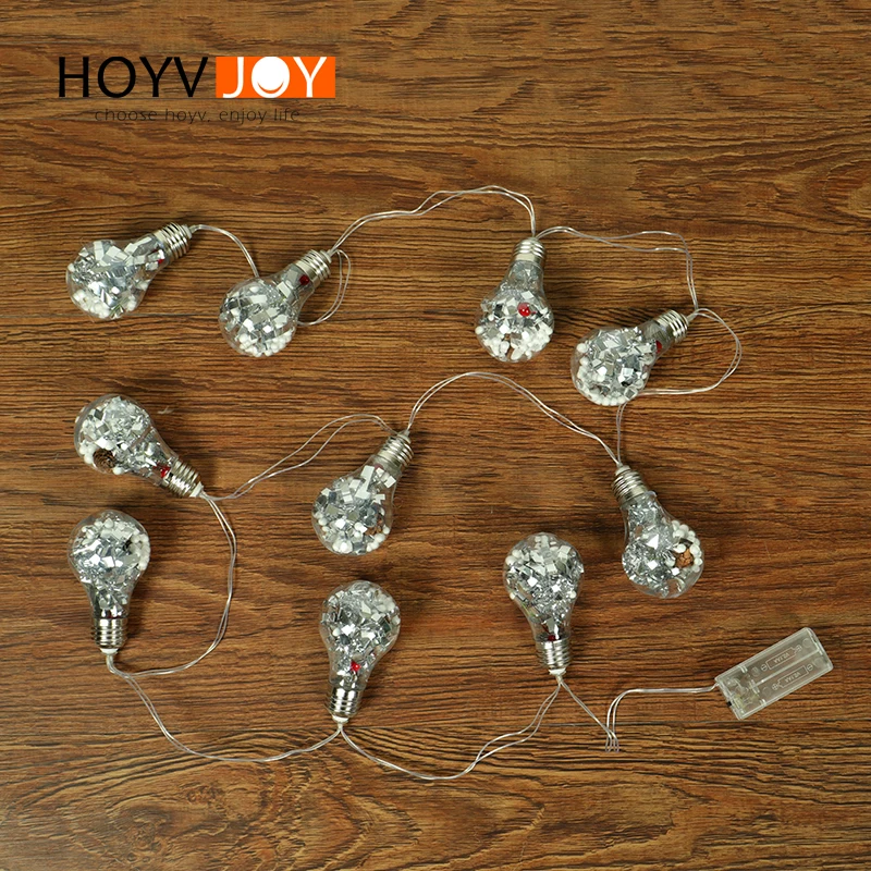 

HOYVJOY 2.1M Fairy Garland LED Ball String Lights Waterproof For Christmas Tree Wedding Home Indoor Decoration Battery Powered
